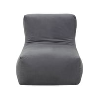Bodevir - Pouf Tatto 1C Felpa Gris