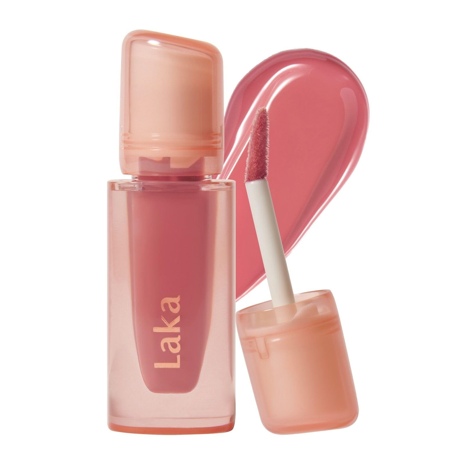 Laka Jelling Nude Gloss, 4,5 G/0,15 Oz, Aceite Labial Hidratante Translúcido Sin Color, No Pegajoso, Gloss Nutritivo Para Un Look Luminoso, K-beauty (#309 Heartring)