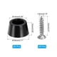 thumbnail image 2 of Uxcell Pies de Goma, Pies para Tabla de Cortar con Arandela de Acero Inoxidable y Tornillos para Electrodomésticos de Cocina 0.71"x0.39", 2 of 6