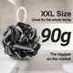 thumbnail image 2 of Shower Loofah Tilcare XXL, 90 g, color carbón, paquete de 3 unidades para hombre y mujer, 2 of 8