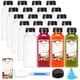 thumbnail image 1 of Botellas de jugo SUPERLELE de plástico de 12 onzas con tapas, 20 unidades, transparentes, 1 of 7