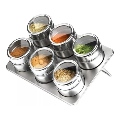 Genérico - Especieros Frascos Condimentos Cocina Magnéticos Metal