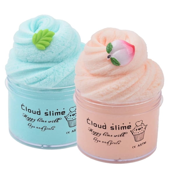 Slime HappyTimeSlime Kit de nube suave y no pegajoso de 2 piezas