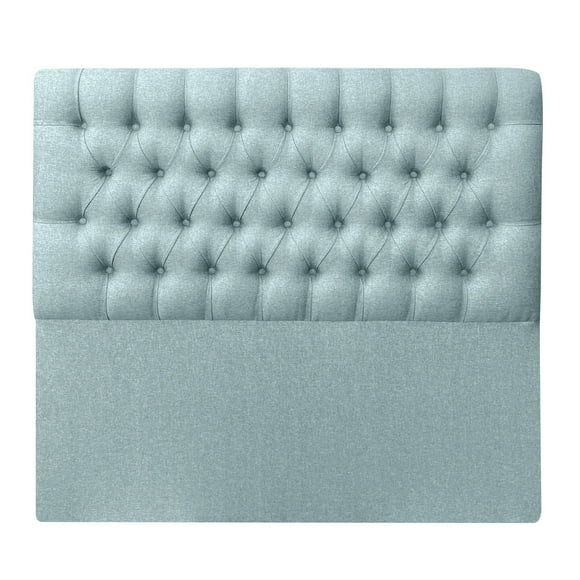 Respaldo Capitone Premium 2 plazas Lino Verde Jeans