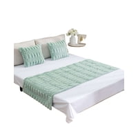 Imac Hogar - Piecera Mas 2 Fundas Diseño Bambu Verde Menta