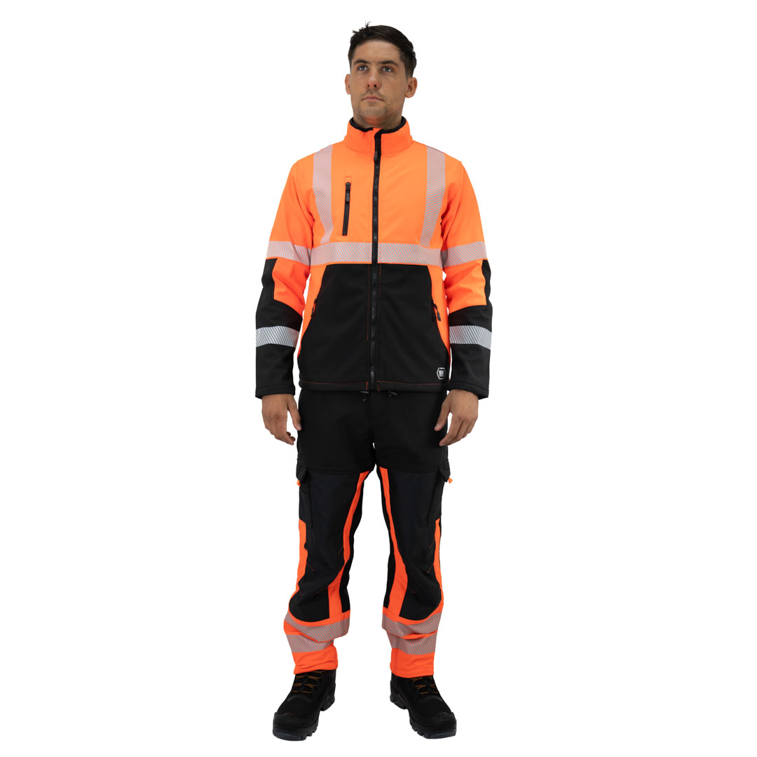 Hardwork - Chaqueta Softshell Hw Oklan Rojo Fluor