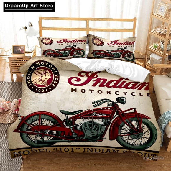 I-Indian Motorcycles ing Bedding Sets Exquisite Bed Supplies Set Duvet Cover Bed Comforter Set Bedding Set Luxury Gift