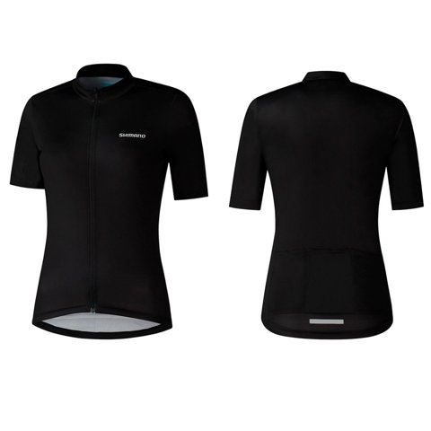 Jersey Shimano Element Mujer Manga Corta Negro M