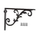 thumbnail image 1 of Soporte De Estante Decorativo De Diseño Antiguo, Soporte De Esquina Negro, Soporte De Hierro Fundido, Estilo C, 1 of 5