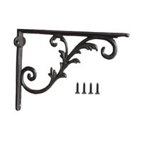 Bothyi - Soporte De Estante Decorativo De Diseño Antiguo, Soporte De Esquina Negro, Soporte De Hierro Fundido, Estilo C