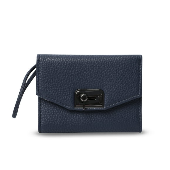 Billetera Totto Mujer Smooth Ney con RFID Blocker Azul