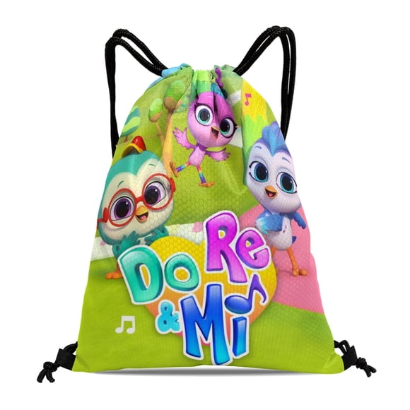 Do Re Mi Mochila de Cuerdas para Deportes y Gimnasio, Bolsa de Cuerdas Resistente al Agua, Bolsa Cinch, 30×40cm