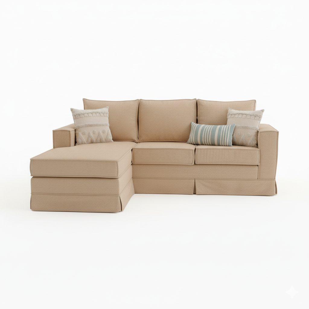 Mundo Living - Sofa Seccional Siena Beige Libre Disposición