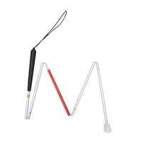 Magideal - Pole De Aleación De Aluminio De Aluminio De Caña Ciego Plegable Pole De Trekking De Aleación De Aluminio Anciano 5 Sección 136 Cm