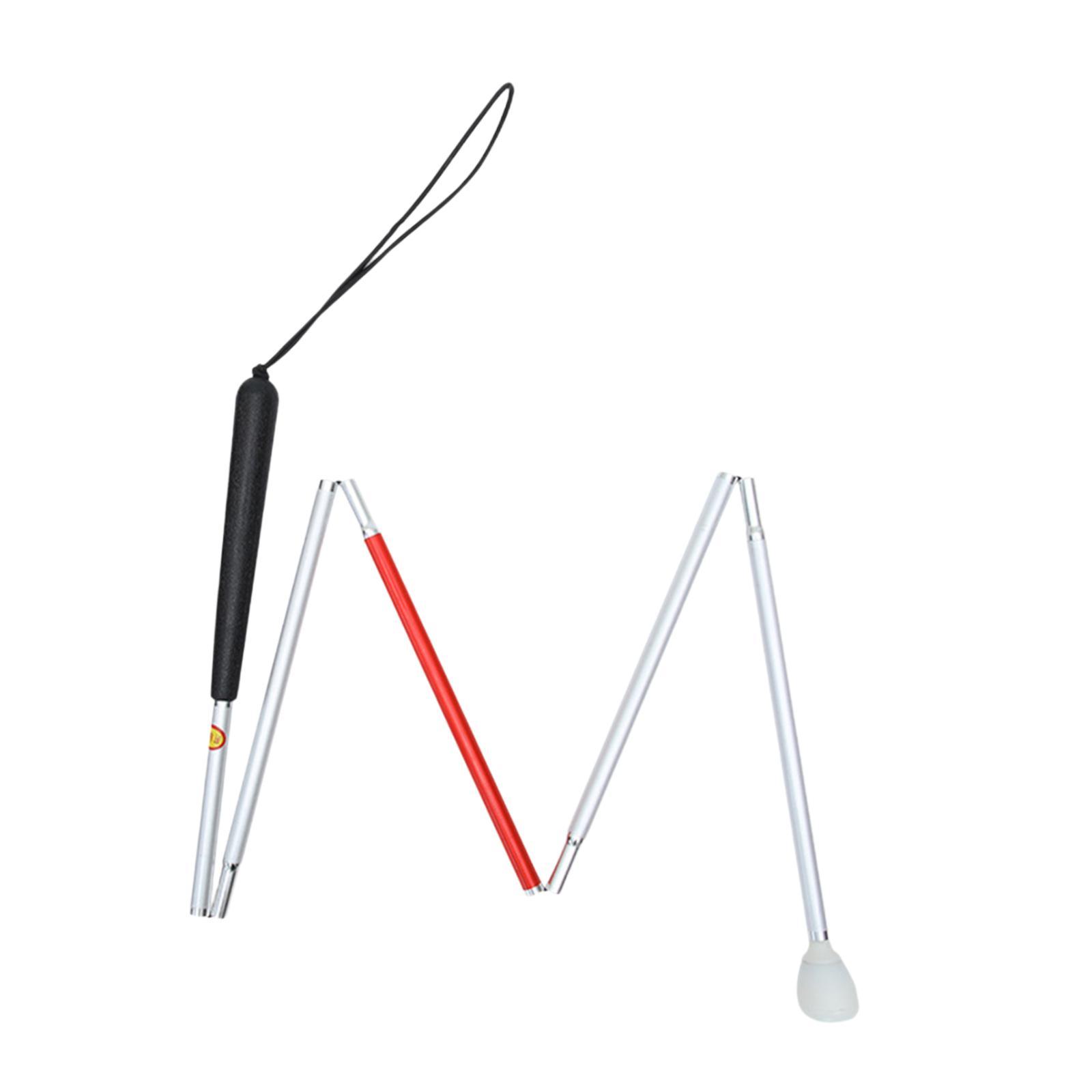 Magideal - Pole De Aleación De Aluminio De Aluminio De Caña Ciego Plegable Pole De Trekking De Aleación De Aluminio Anciano 5 Sección 136 Cm