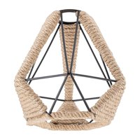 Magideal - Pantalla De Lámpara De Cuerda Tejida, Pantalla De Lámpara, Pantalla De Lámpara, Rústica, Pantalla De Lámpara Colgante Industrial, Pantallas De Lámpara Estilo B