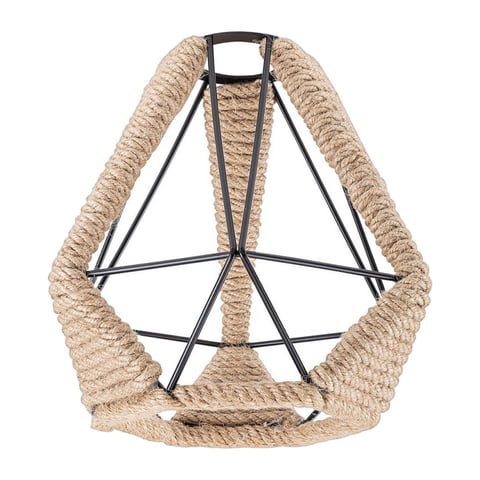 Magideal - Pantalla De Lámpara De Cuerda Tejida, Pantalla De Lámpara, Pantalla De Lámpara, Rústica, Pantalla De Lámpara Colgante Industrial, Pantallas De Lámpara Estilo B