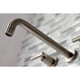thumbnail image 3 of Grifo de pared para bañera Kingston Brass Manhattan, níquel cepillado, 3 of 7