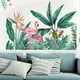 thumbnail image 2 of 1pc, Flamingos Wall Decals Peel And Stick Tropical Plant Animal Green Leaves Stickers Art Mural Decor For Home Dorm Office Party Nursery, 2 of 2