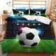 thumbnail image 1 of Football Sports Quilt Duvet Cover Set Soft Pillowcase Super 3-Piece Bedding Set, 1 of 4