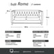 thumbnail image 4 of Sofa Roma 2c Tela Velvet Negro, 4 of 6