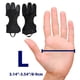 thumbnail image 4 of Guante de tiro con arco, guantes de tiro de tres dedos transpirables y antideslizantes, accesorios para tiro, caza, puntería, arco y arquería, material con protección acolchada antideslizante para, 4 of 8