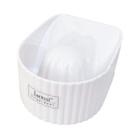 Ioensy - Nail Soaking Bowl Nail Art Tool Para Manicura Home Salon Nail Spa Girls White