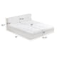 thumbnail image 1 of All in One Queen Mattress & Bed Frame 15 Inch Queen Size Mattresses in a Box with Cool Fabric Pressure Relief, Motion Isolation No Assembly Required for Living Room Apartment Bedroom Dormitory, 1 of 3