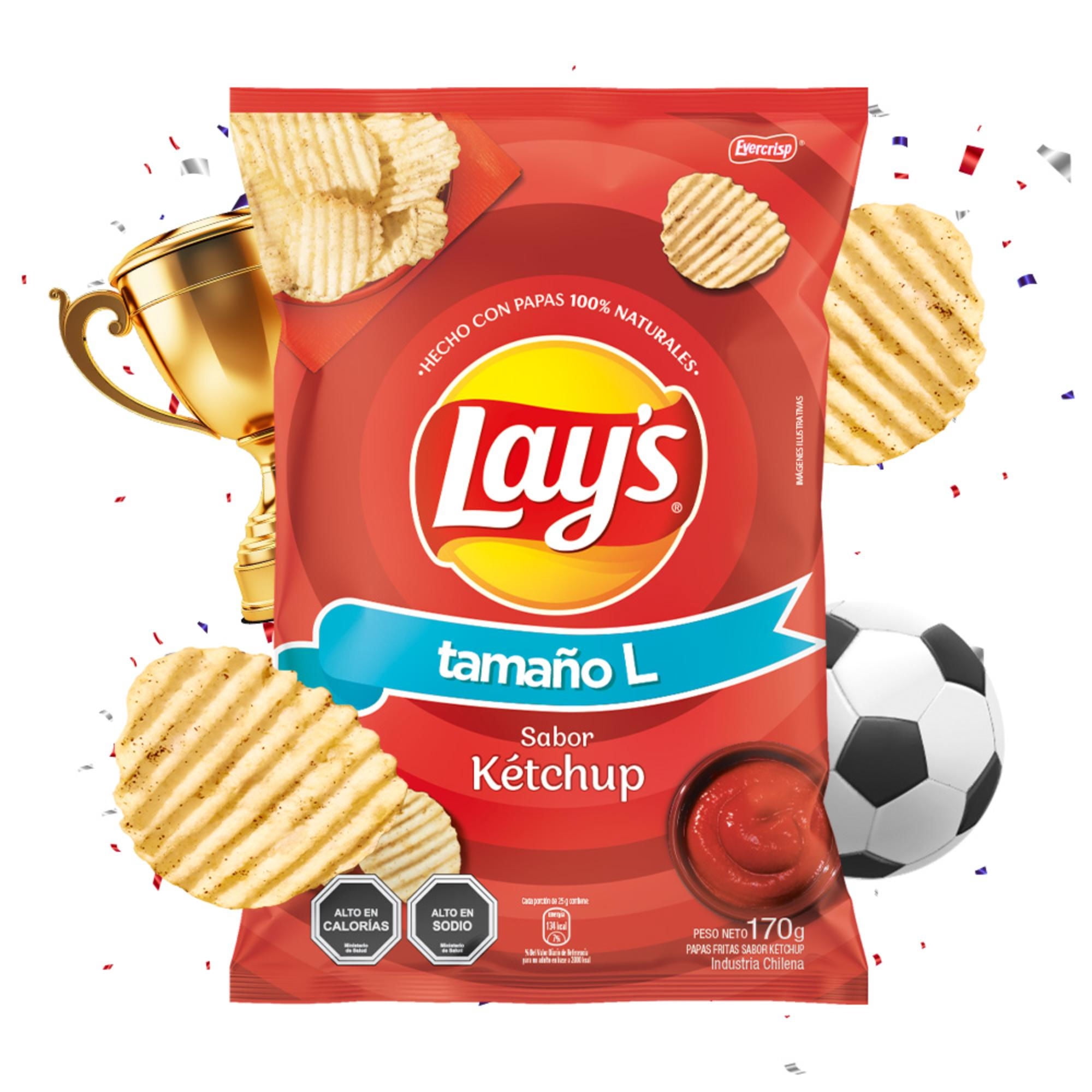 Papas Fritas Lay's Sabor Ketchup 170 g Lays