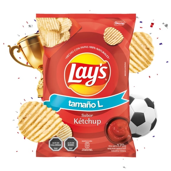 Papas Fritas lay's sabor ketchup, 170 g
