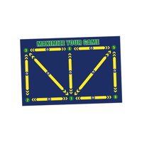 Ioensy - Alfombrilla De Entrenamiento Para Pasos De Fútbol, Alfombra Antideslizante, Suministros, Alfombrilla De Entrenamiento De Fútbol, Estilo A