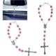 thumbnail image 1 of Rosario Colgante Auto Smilfuy Rosa Aleación Espejo Retrovisor, 1 of 3