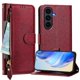 thumbnail image 1 of Funda Billetera Cremallera para Samsung Galaxy S25 FE con Porta Tarjetas, Soporte y Correa Rojo, 1 of 5