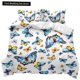 thumbnail image 1 of Butterfly Duvet Cover Girls Women Spring Blue Golden Butterfly Bedding Set Animal Double Size Polyester Qulit Cover Bed Sheets, 1 of 5