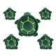 thumbnail image 2 of 5 Piezas Equipo De Protección De Esquí Rodilleras Coderas Patinaje Protección A Tope Tortuga 2xl, 2 of 5