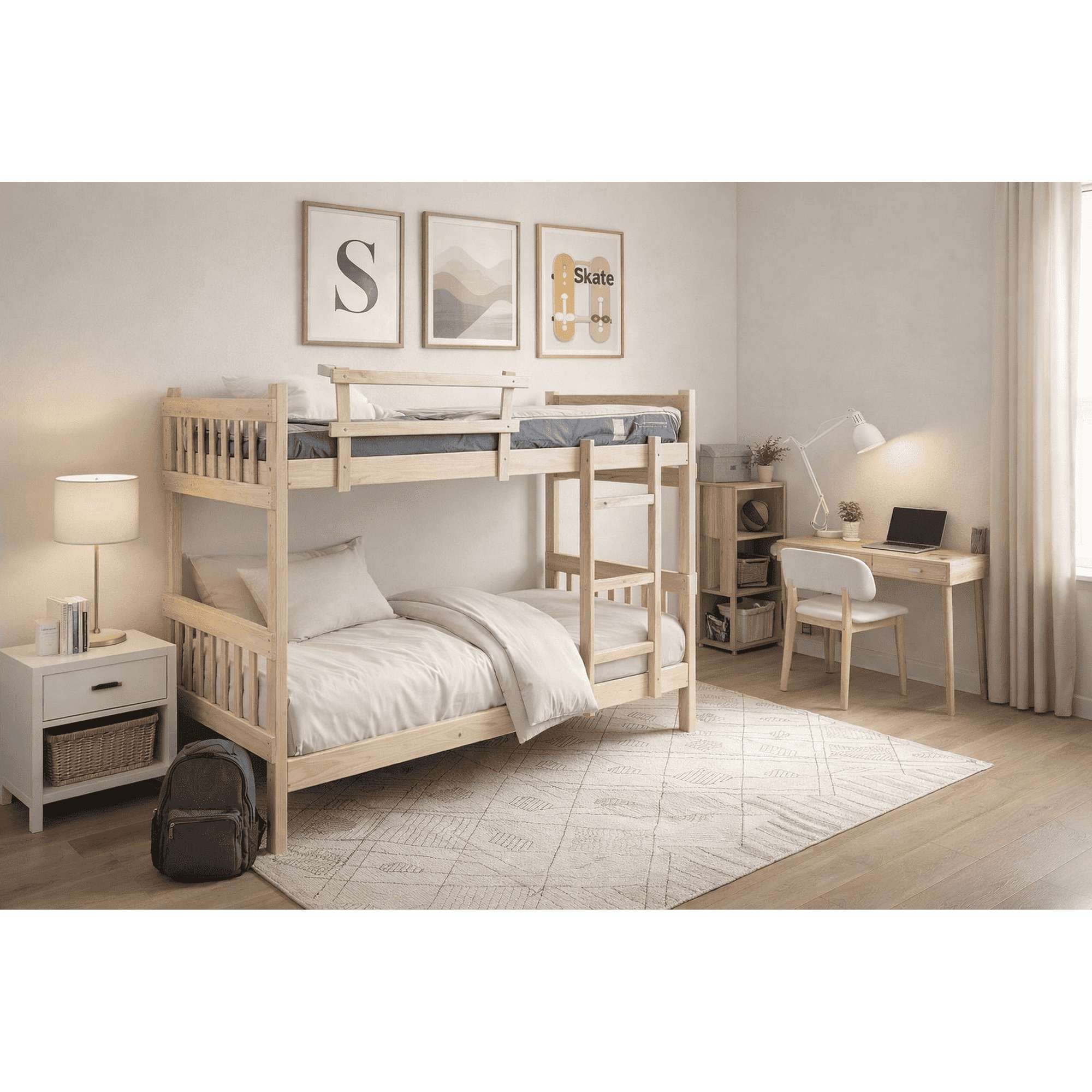 Araucarias - Camarote Misión 1 Plaza Crudo Con 2 Colchones