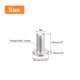 thumbnail image 2 of Uxcell M5x0.8x12mm 20 Pack Tornillos de Cabeza Redonda Plana de Metal con Impulsor Phillips Tornillo de Máquina, 2 of 5