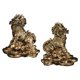 thumbnail image 1 of 1 Par De Cobre Chino Fengshui Kylin Chi-lin Qilin Dios Bestia Estatua Para El Hogar Cobre 9x9,5 Cm, 1 of 5