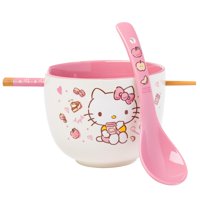 Silver Buffalo - Cuenco De Arroz Con Fideos Ramen Plateado Buffalo Sanrio Hello Kitty