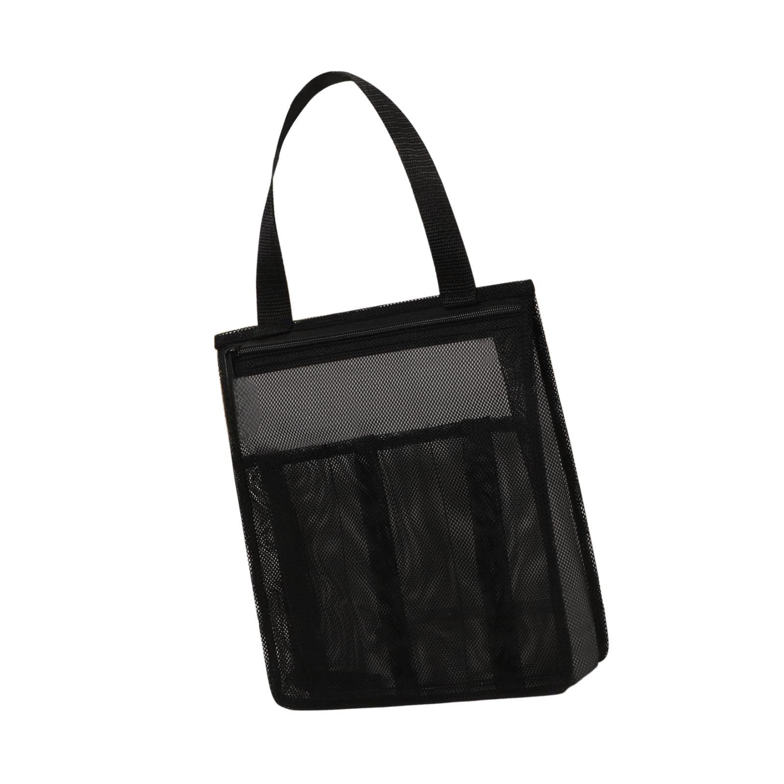 Bothyi - Bolsa De Ducha Portátil De Malla, Organizador De Baño Para Campamento, Para Mujeres Y Hombres, Color Negro