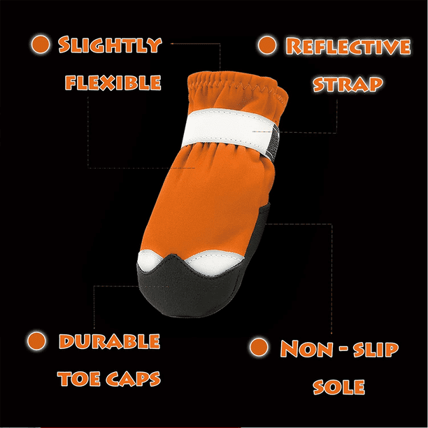 Zapatos para perros para verano, botas para pavimento caliente, perros grandes y medianos, protector impermeable para patas
