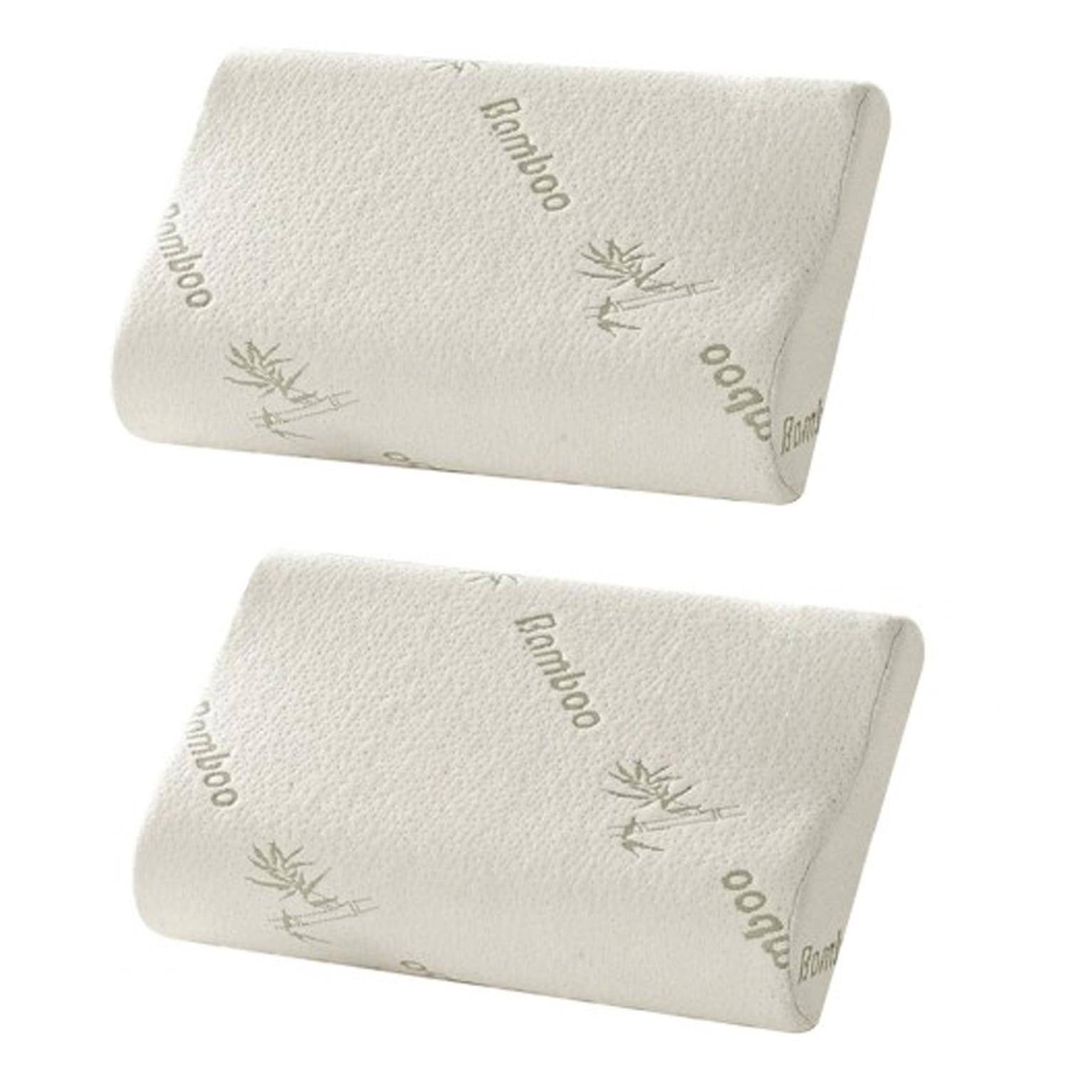 Concepts Life - Pack 2 Almohadas Viscoelásticas Y Memoria Con Funda Bambú