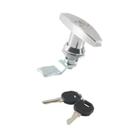 Magideal - Cerradura Con Manija En T, Pestillo Para Puerta De Cobertizo, Rv, Fácil De Instalar, Juego De Cerradura Con Manija En T Con Llaves Para Vehículos Con Argén