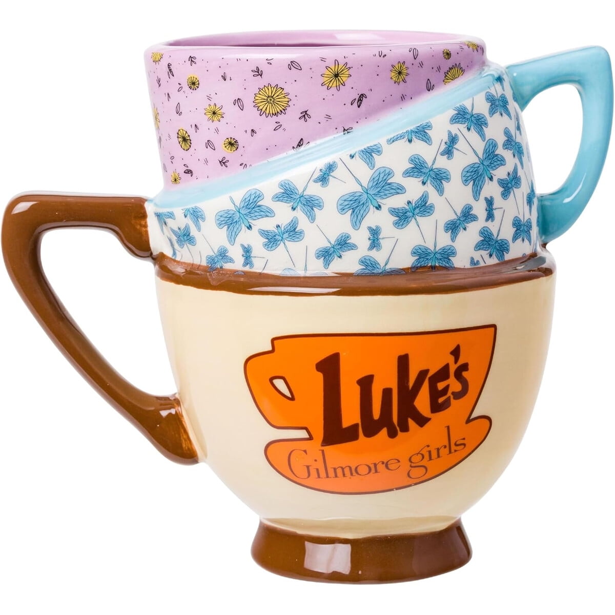 Taza Gilmore Girls Silver Buffalo Stars Hollow 20oz Ceramica