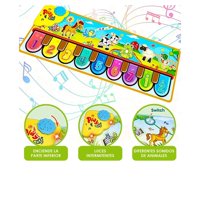 Total Click - Juguete Alfombra Musical Piano 85X30Cm Divertido Infantil