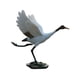 thumbnail image 3 of Esculturas de grúa al aire libre, adornos de grúa de escultura de pájaro, estatuilla de animales para césped, patio, estanque, patio, jardín de hadas 28x15x23.5cm, 3 of 5