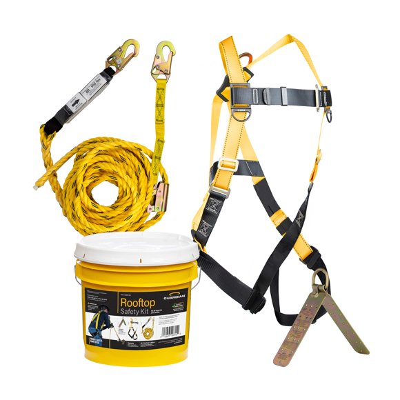 Kit de seguridad para tejados Guardian 00815 con salvavidas vertical de 15 m