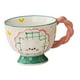 thumbnail image 1 of Taza De Cerámica Para Café Y Leche, Figura Creativa Artesanal Para Café, Mujer, Cocina, Mango Rosa, 1 of 3