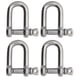 thumbnail image 1 of Shackle Extreme Max BoatTector de acero inoxidable 1/4, paquete de 4, 1 of 5