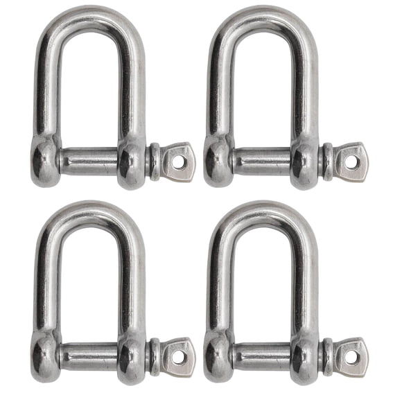 Shackle Extreme Max BoatTector de acero inoxidable 1/4, paquete de 4